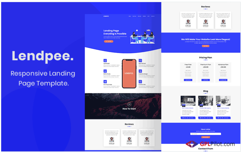 Lendpee - Landing Page Template