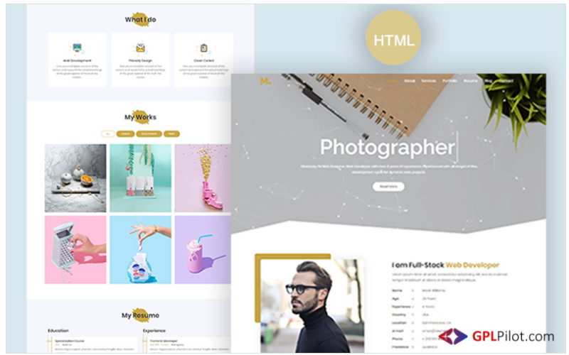 Mira - Creative Portfolio Landing Page Template