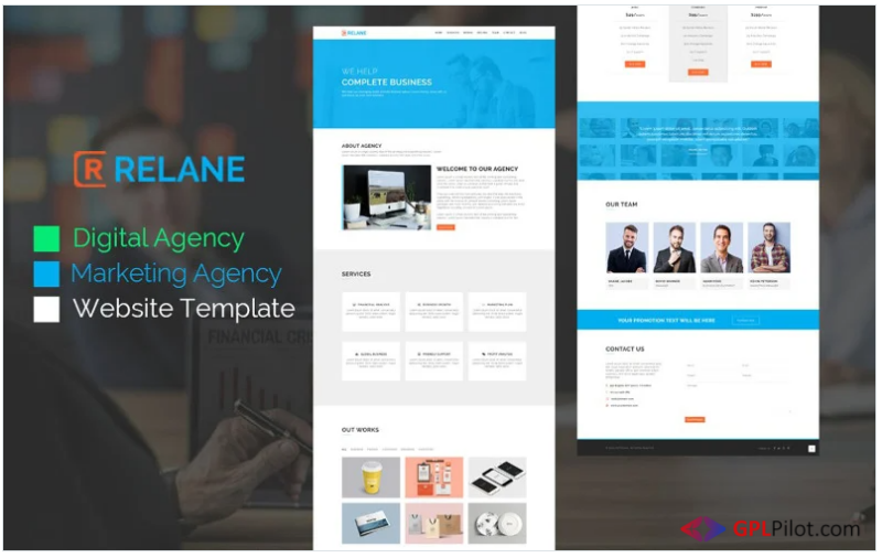 Relane - Marketing Agency HTML Landing Page Template