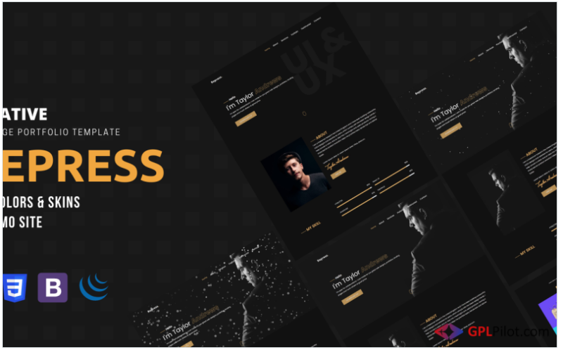 Repress - A Onepage Portfolio Template