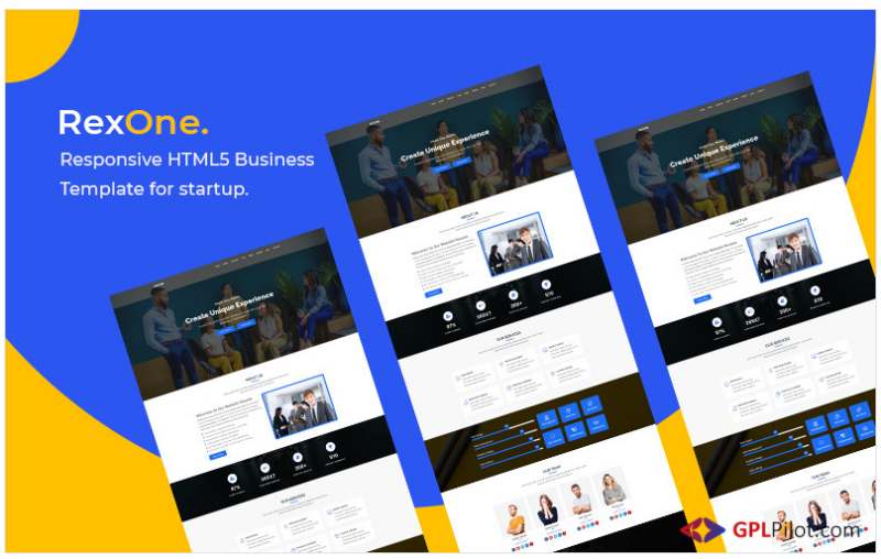 Rexone - Responsive HTML5 Business Landing Page Template