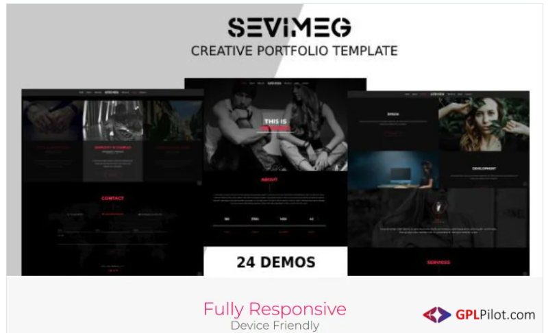 Sevimeg - Creative Photography Portfolio Landing Page Template