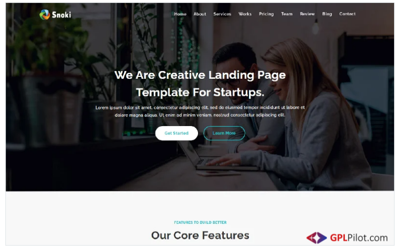 Snoki - SEO Agency & Business HTML Landing Page Template