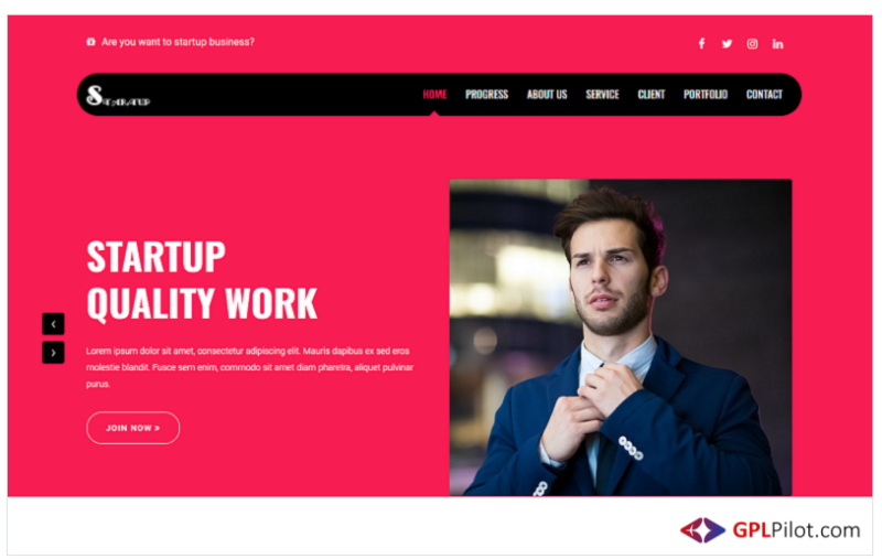 Startup - Business Landing Page Template