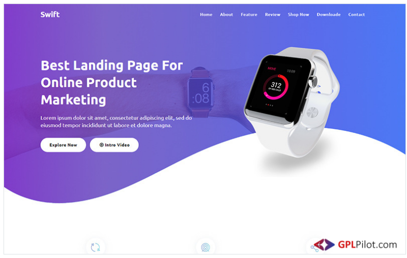 Swift - Product Landing Page Template