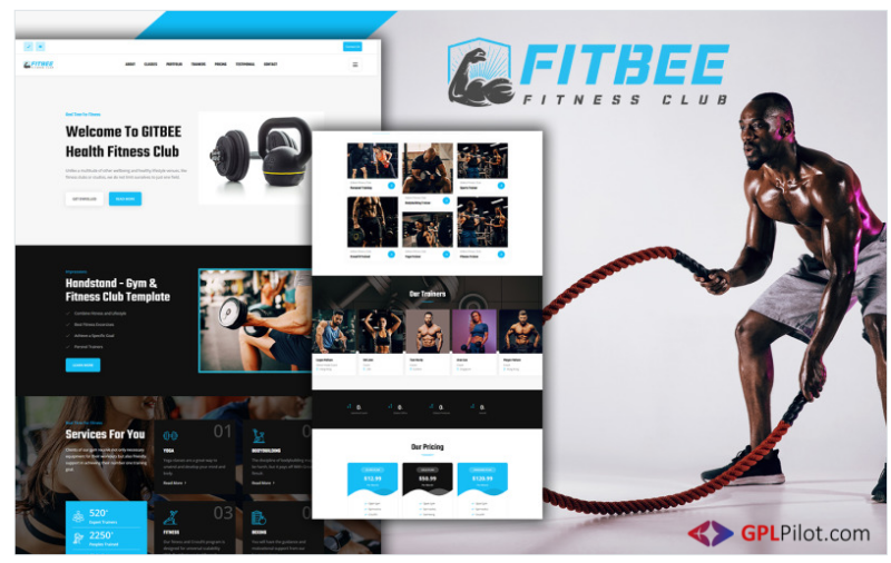 Fitbee Gym & Fitness Landing Page HTML5 Template