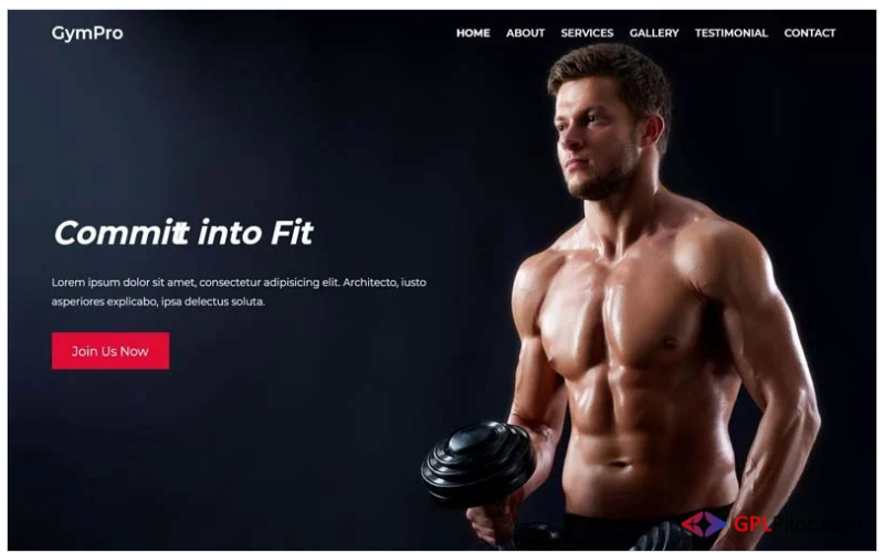 GymPro - GYM & FITNESS HTML Template