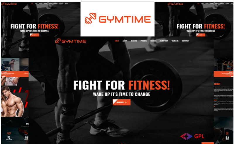 Gymtime - Gym Landing Page HTML5 Landing Page Template