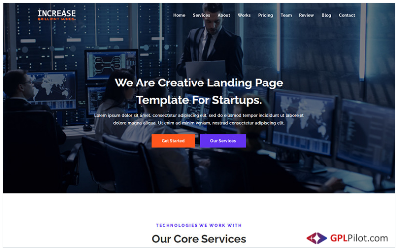 Increase - SEO & Digital Marketing Landing Page Template