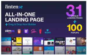 Lintense - All-in-one Landing Page Template