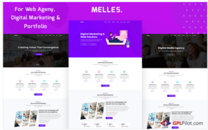 Melles - Creative Agency & Business Consulting HTML Landing Page Template