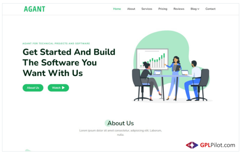 Agant - Multipurpose Landing Page Template