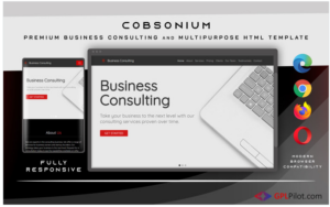 Cobsonium - Business Consulting HTML5 Landing Page Template