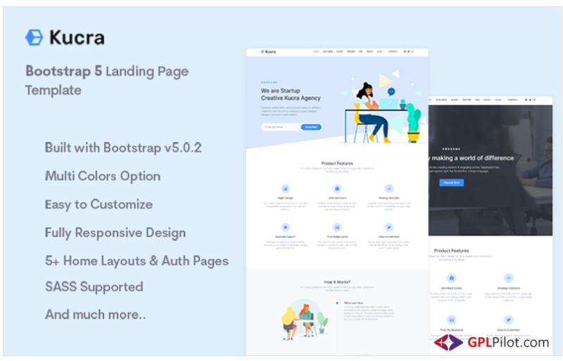 Kucra - Bootstrap 5 Landing Page Template