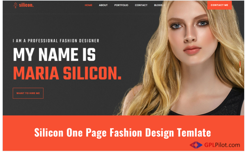 Silicon - Fashion Design, Spa, Beautification and Parlour Landing Page Template