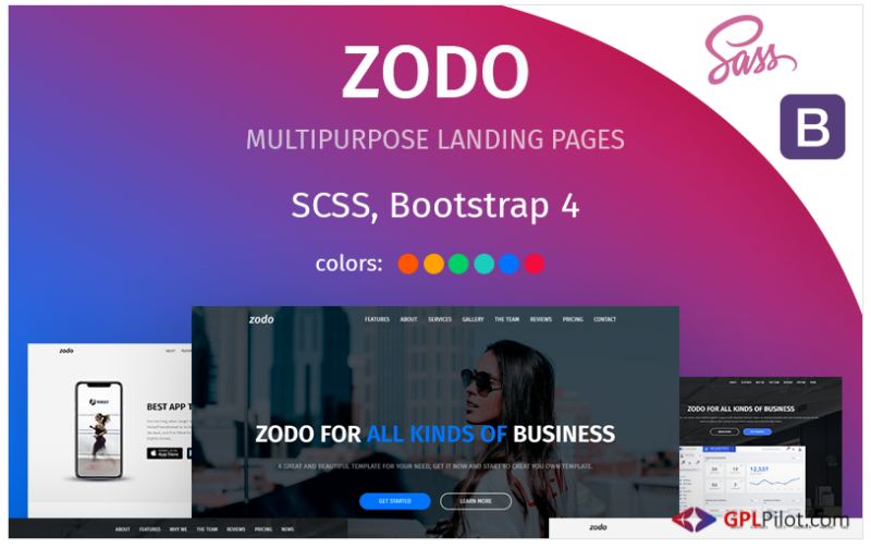 Zodo Landing Page Template