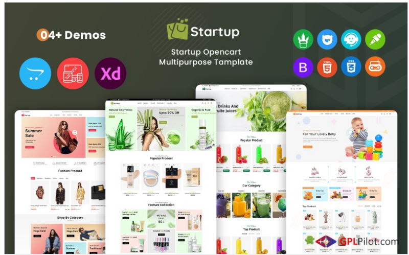 Startup - Multipurpose Supermarket OpenCart 3 Template