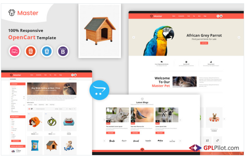 Master - Pet OpenCart Template