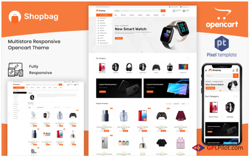 ShopBag - Multipurpose Electronic OpenCart Template