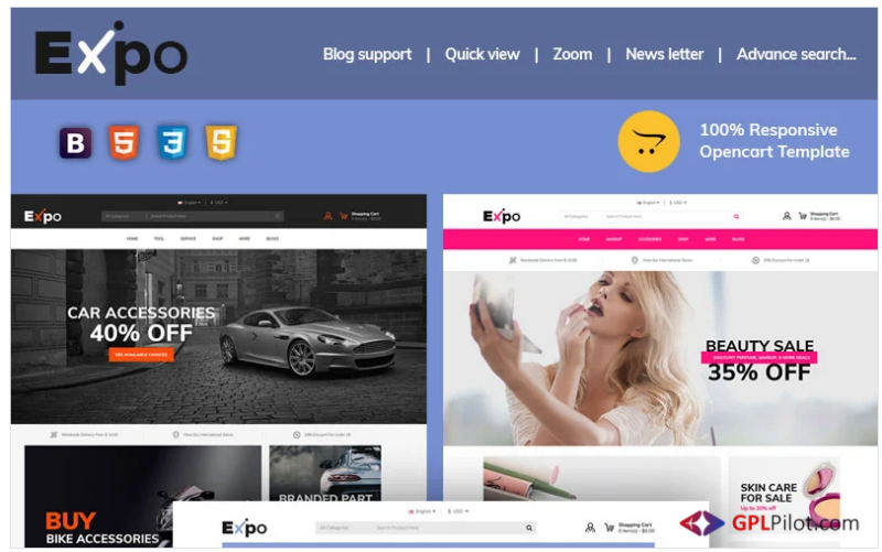 Expo - Multipurpose OpenCart Template