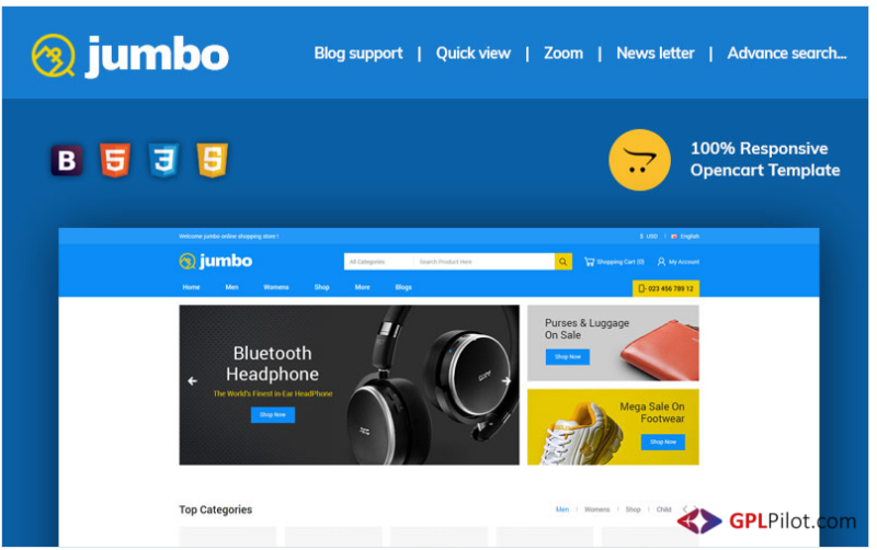 Jumbo - Fashion OpenCart Template