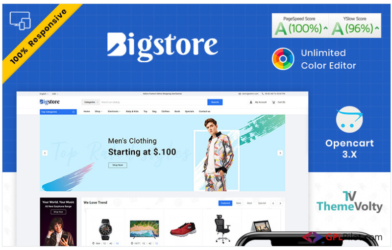 Big Store - Mega Electronics Shop OpenCart Template