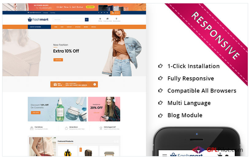 Fashmart - The Mega Store Responsive OpenCart Template