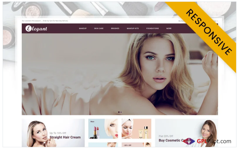 Elegant Cosmetic Store OpenCart Template