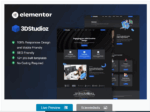 3dstudioz - 3D Design & Animation Studio Elementor Template Kit