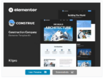 Construe - Construction Company Elementor Template Kit