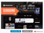 Djogging - Running Club Marathon & Sport Elementor Pro Template Kit