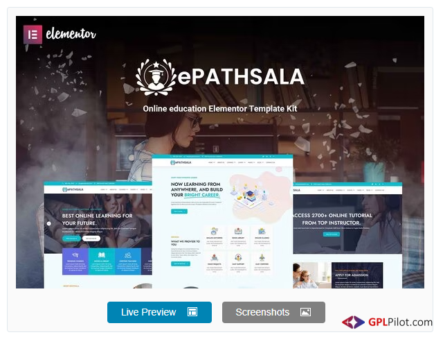 ePathsala - Online Education Elementor Template Kit 1 ePathsala - Online Education Elementor Template Kit