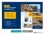 Minner - Construction & Building Elementor Template Kit