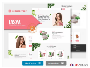Tasya - Skin Care WooCommerce Elementor Template Kit