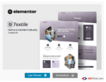 Textiles - Garment Industry Elementor Template Kit