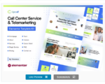 Upcall - Call Center Service & Telemarketing Elementor pro Template Kit