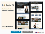 Realtor Pal - Real Estate Agent Elementor Pro Template Kit