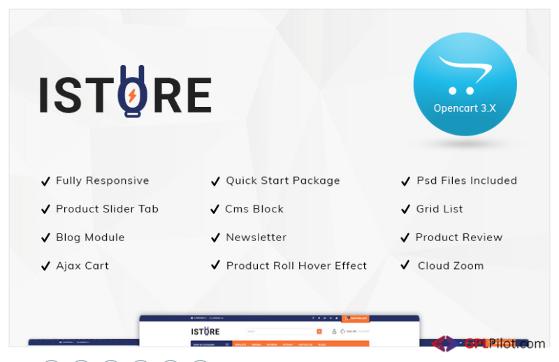 iStore - Electronic Shop OpenCart Template