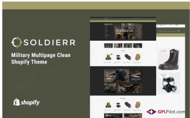 Soldierr - Military Multipage Clean Shopify Theme