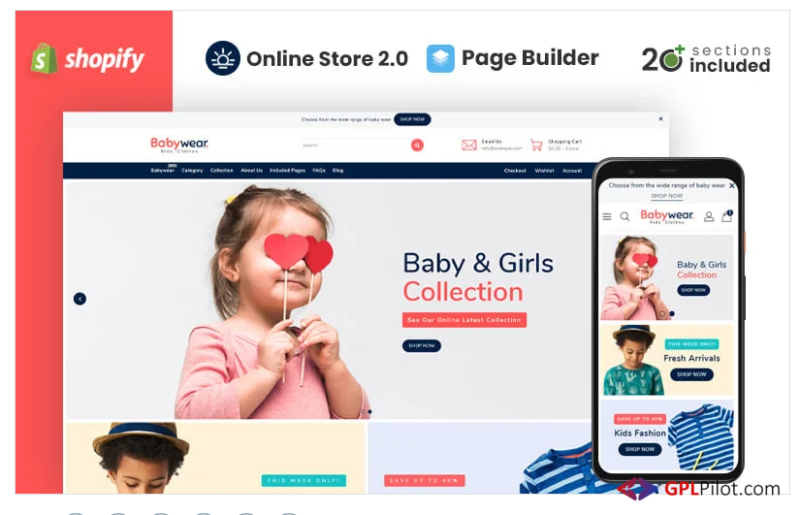 Baby Wear Clothing Store Shopify Theme