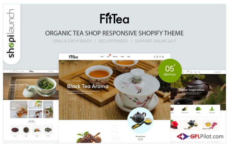 Fittea - Organic Tea Shop Responsive Shopify Theme