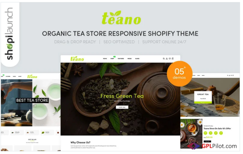 Teano - Organic Tea Store Shopify Theme