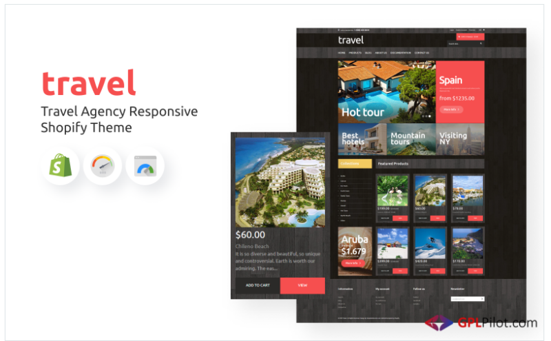 Travel Agency Responsive Shopify Theme