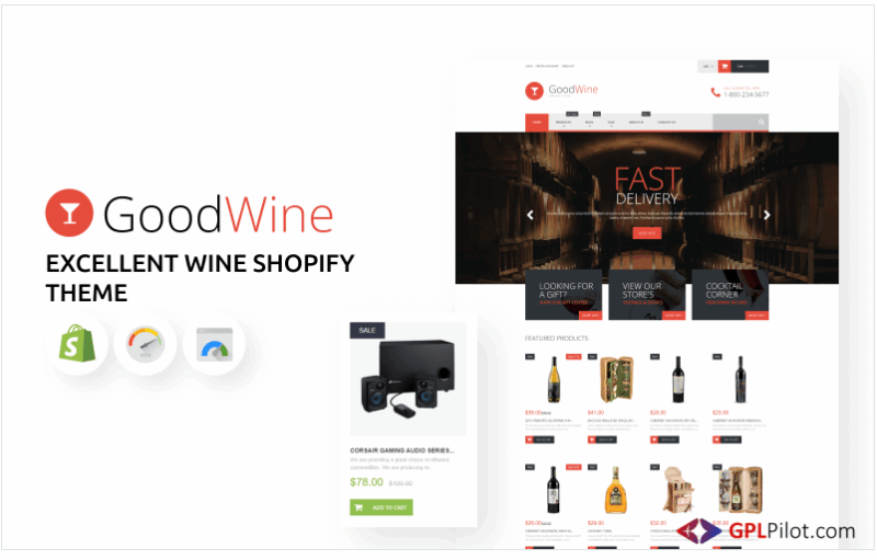 Excellent Wine Store Shopify Theme