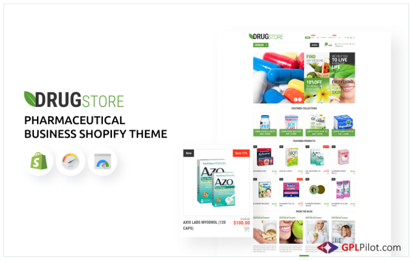 Pharmaceutical Business eCommerce Shopify Theme