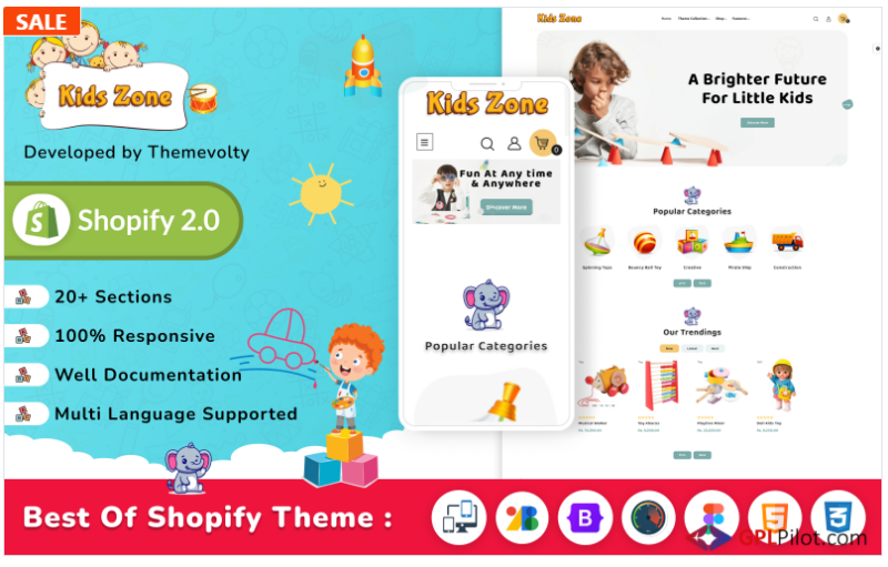 Kids Zone - Mega Toys and Fashion Shopify 2.0 Premium Responsive Theme