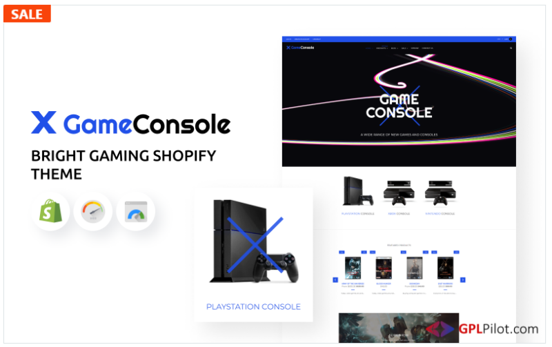 Game Console - Bright Gaming Shopify Theme