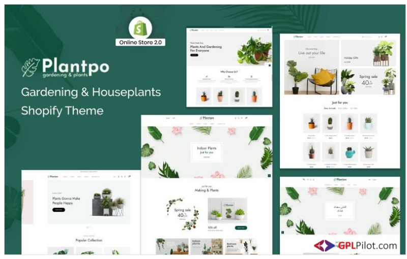 Plantpo - Gardening & Houseplants Shopify Theme