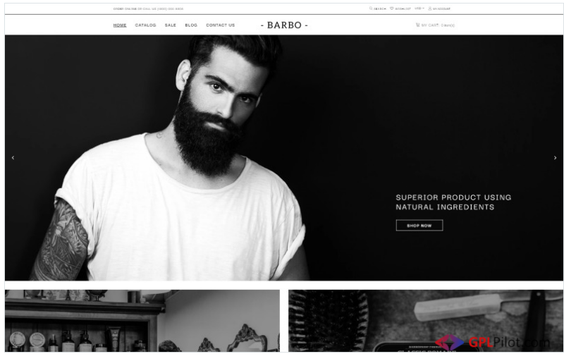 Beard Products Store Template Shopify Theme