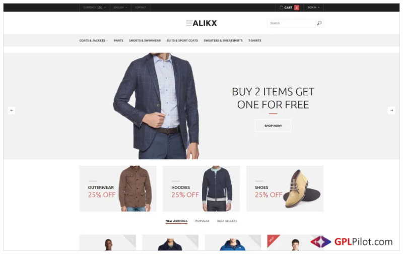 Alikx PrestaShop Theme